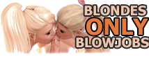 Submissive blond haired Kacey Jordan chocking on dick - BlonderBlowjob.com